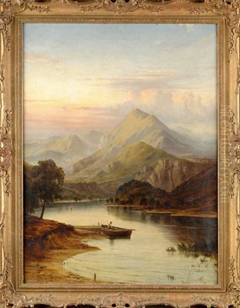 Close Of Day - A Scottish River Landscape - view 1