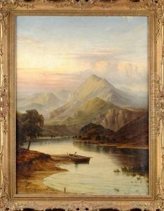 Close Of Day - A Scottish River Landscape by Duncan (Dunan) Fraser McLea