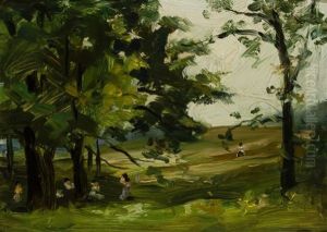 Seven Studies Of Central Park And "columbus Circle, Nyc" by Howard McLean