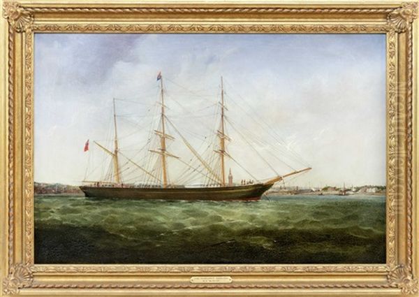 The Barque Margaret Longton At Anchor Off Liverpool - view 1