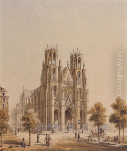 Paris L'eglisesainte-clotilde - view 1