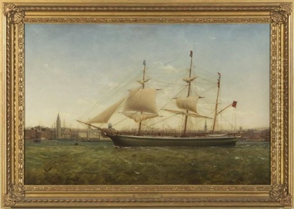 The Barque James Longton On The Mersey Off Liverpool - view 1