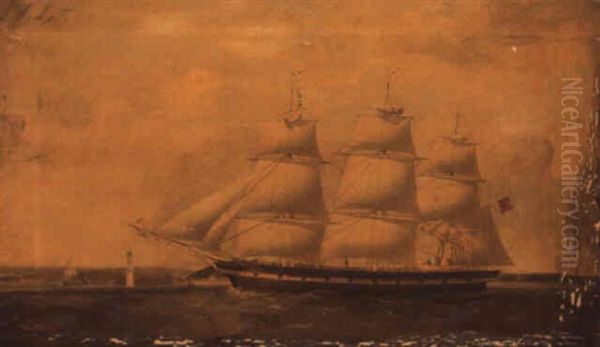 The 'city Of Manchester' Coming Into Liverpool - view 1