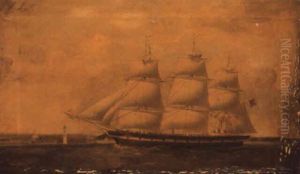 The 'city Of Manchester' Coming Into Liverpool by William Kimmins McMinn