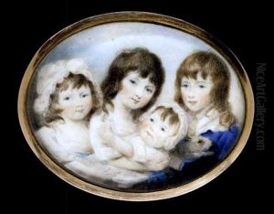Portrait Of John Ireland Blackburne And His Sisters, Mary, Anna And Elizabeth; Portrait Of Harriet Blackburne by Patrick John McMoreland