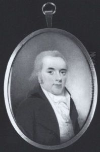 A Gentleman, Wearing Brown Coat, White Waistcoat And Cravat by Patrick John McMoreland