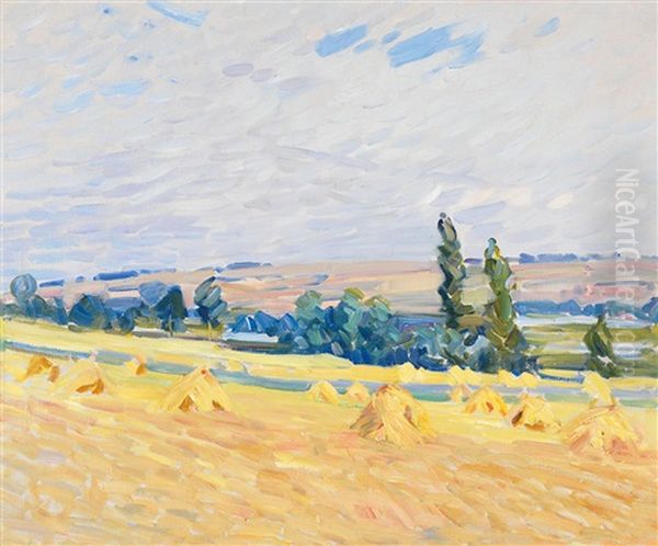 Wheat Stooks - view 1