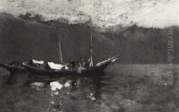 Boats At Anchor - view 1