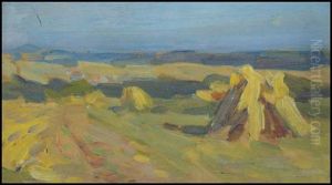 Haystacks (+ Village By The Shore) by Helen Galloway Mcnicoll