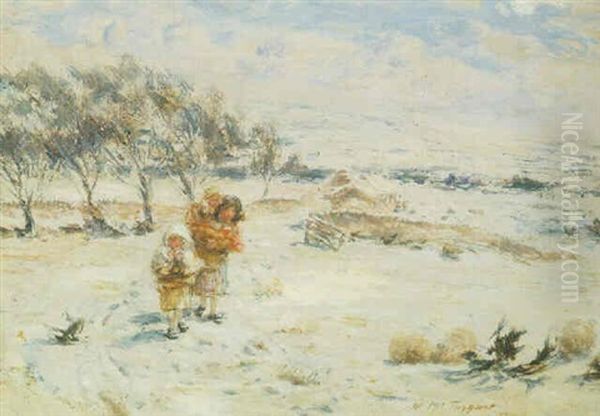 Winter At Broomieknowe - April Snow - view 1