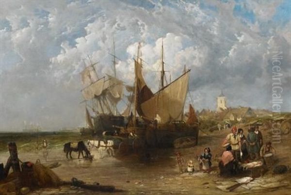 Fischmarkt An Der Englischen Kuste - view 1