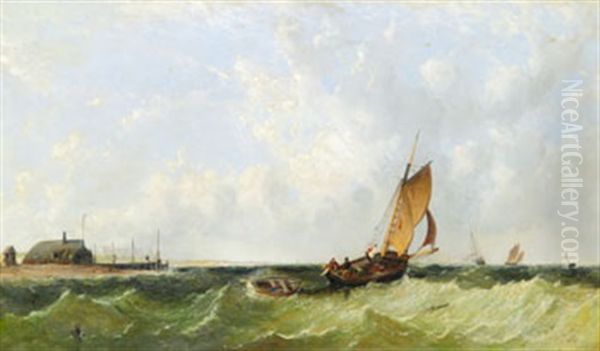 Segelfartyg Utanfor Kust - view 1