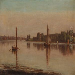 A Pair Of Coastal Scenes From Svendborgsund, Denmark by Christian Berthelsen