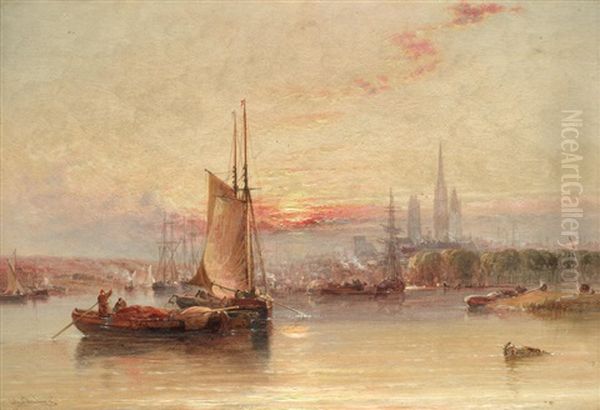 Rouen, Evening - view 1