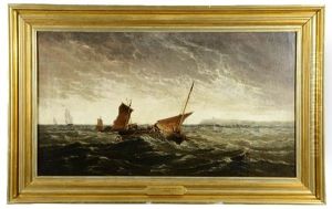 Getting In The Nets Off Beachy Head by Arthur Joseph Meadows