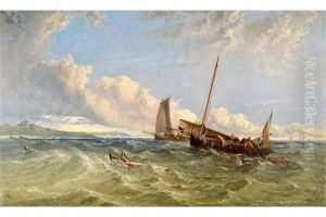 Entrance To Falmouth Harbour by Arthur Joseph Meadows