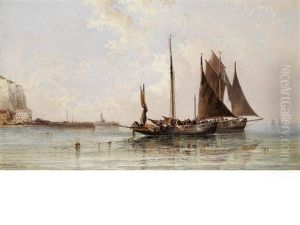 Lugger Off Treport Harbour