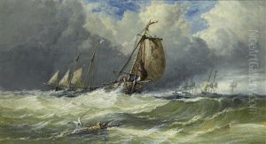 Fishing Vessels In Rough Weather Fishing Vessels In Rough Weather