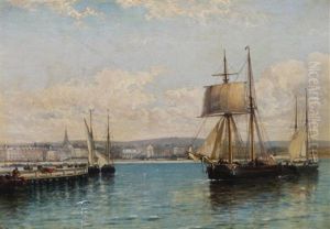 A Summer's Morning - Weymouth Bay by Arthur Joseph Meadows
