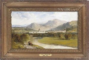 A View Of Lake Como, Italy by Arthur Joseph Meadows