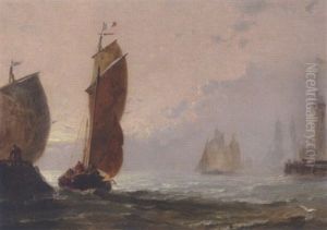 Sejlskibe Ud For Molen Sejlskibe Ud For Molen