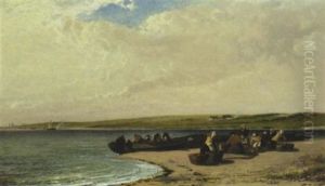Unloading The Catch by Arthur Joseph Meadows