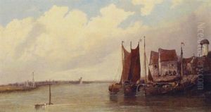 On The Maas Near Dordrecht, The Junction Of The Dort And Maas