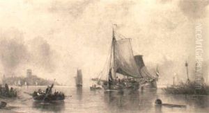 Shipping In A Calm Off Greenwich