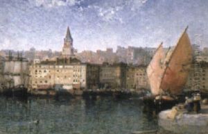 Marseilles Harbor by Arthur Joseph Meadows
