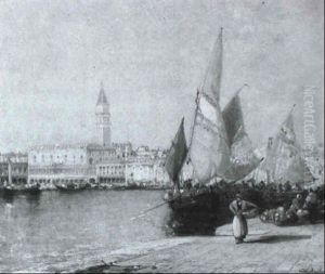 Vista With The Doge's Palace And The Campanile