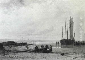 Luggers On The Beach At Treport Luggers On The Beach At Treport