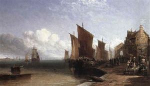 St. Malo On The French Coast by Arthur Joseph Meadows