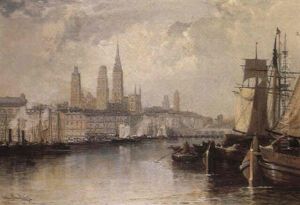 Rouen On The Seine by Arthur Joseph Meadows