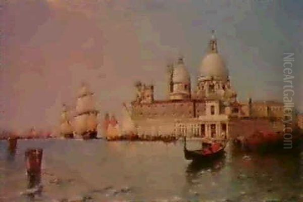 "venice - Flood Tide, (the Doge's, By Santa Maria Della Salute)". - view 1