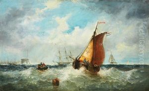 Coastal Scene With A Dutch Ship
