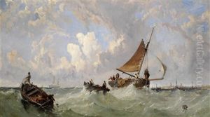 Shipping Off A Dutch Coast