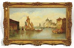 Santa Maria Della Salute Church From Grand Canal by James Edwin Meadows