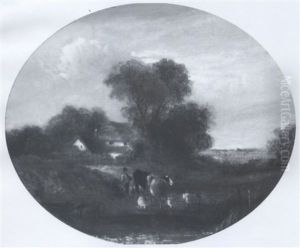 View Of The Devon Countryside by James Edwin Meadows