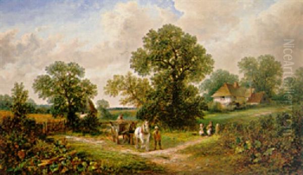 Country Road On A Sunny Day - view 1