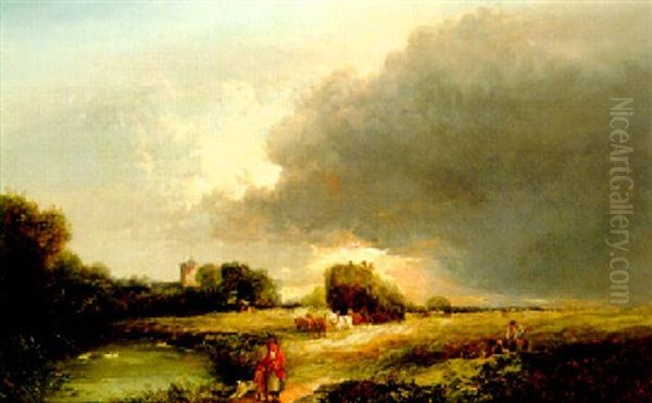 Returning From The Fields - view 1