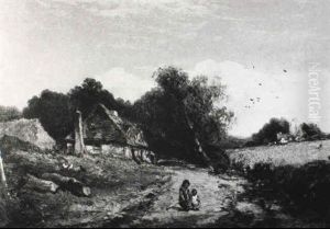 Near Guildford, Surrey by James Edwin Meadows