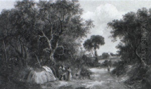 A Gypsy Encampment - view 1