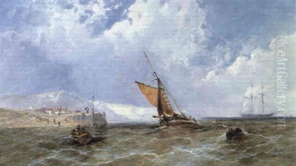 Shipping Off A Coastline - view 1