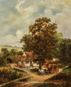 Rural Landscape With Cottage Rural Landscape With Cottage