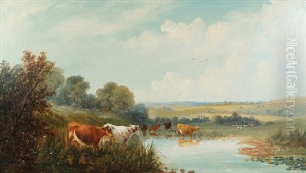 Watering Cows - view 1