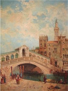 Venice: The Rialto Bridge; Scuola Grande Di S. Marco (2 Works) by William Meadows