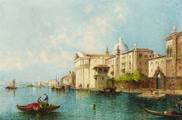 Off The Rialto, Venice And Lord Byron'spalazzo, Venice (a Pair) - view 1