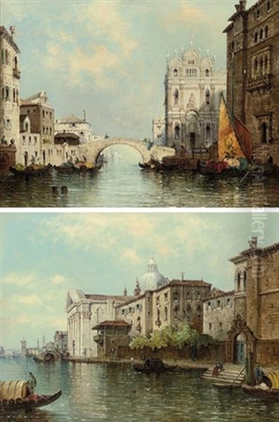 A Venetian Capriccio (+ Gondolas On A Canal; Pair) - view 1