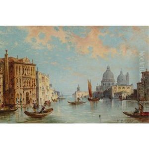 View Of The Grand Canal, Venice by William Meadows