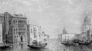 The Entrance To The Grand Canal, Venice by William Meadows